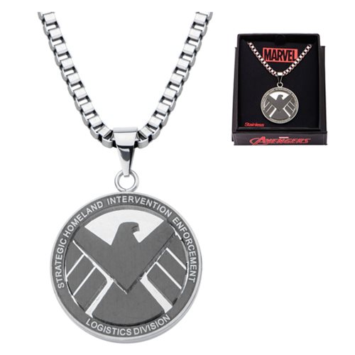 Agents of SHIELD Logo Stainless Steel Pendant Necklace